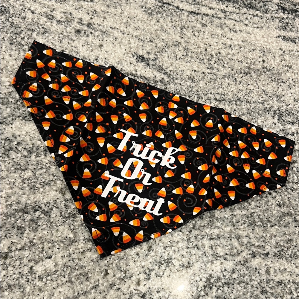 Halloween Candy Corn Dog Collar Bandana